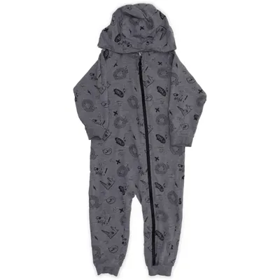 Heldragt (Grå, Flerfarvet) fra VRS Mini Elastan, Økologisk bomuld, Polyester