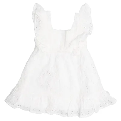 Dress (White) from Koton Baby Cotton, Polyester