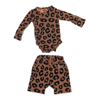 Set (Beige, Black) from Lindex Baby Cotton, Elastane