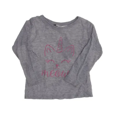 T-shirt à manches longues (Gris, Rose) de Uniq Mini Coton