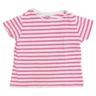 T-shirt (Pink, Hvid) fra Kiabi