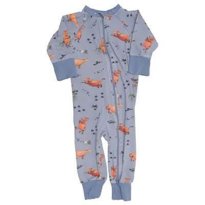 Pyjamasz (Blå, Flerfarvet) fra Geggamoja Elastan, Økologisk bomuld