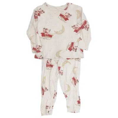 Pyjamas (Beige, Röd, Flerfärgad) från Konges Sløjd Elastan, Ekologisk bomull