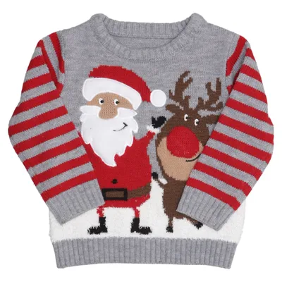 Jultröja (Grå, Röd, Flerfärgad) från Dunnes Stores Akryl, Polyester