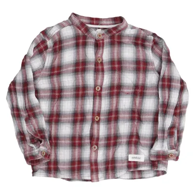 Flannel shirt (Red, White, Gray) from Newbie by KappAhl Cotton