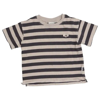 T-shirt (Beige, Black) from Minories Cotton