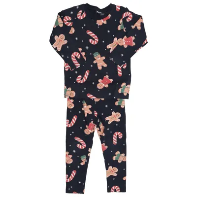 Pyjamas (Blå, Flerfärgad) från Lindex Kids Bomull, Elastan