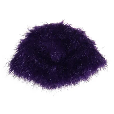 Hat (Purple) from SpiritHoods Fur, Acrylic, Linen, Viscose