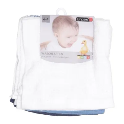 Towel (White, Blue) from Ergee Cotton
