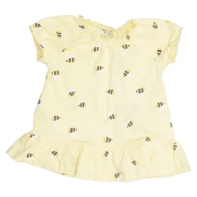 Klänning (Gul, Flerfärgad) från Lindex Baby Bomull