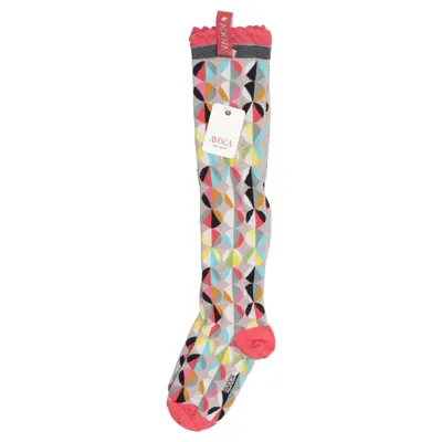 Knee socks (Beige, Multicolored) from Avoca