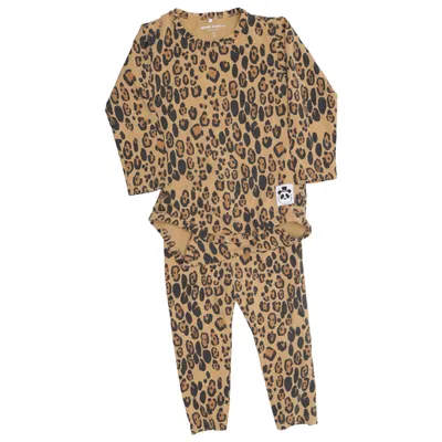 Ensemble (Marron, Noir) de Mini Rodini Élasthane, Coton biologique