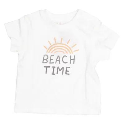 T-shirt (White, Multicolored) from Topomini Cotton