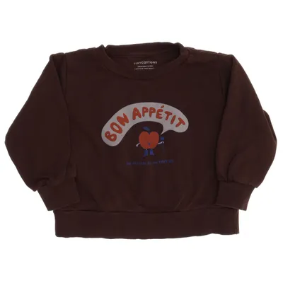 Collegetröja (Brun) från Tinycottons Ekologisk bomull