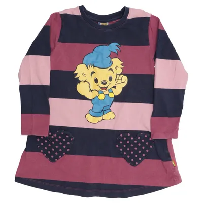 Klänning (Blå, Rosa, Flerfärgad) från Bamse by Lindex Bomull, Elastan