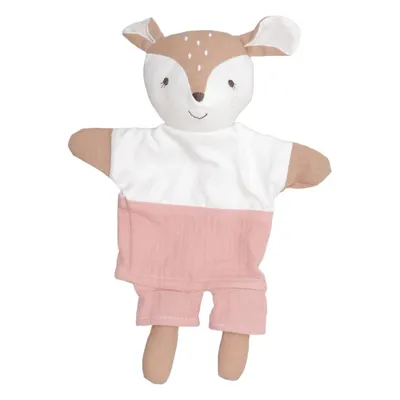 Hand puppet (Pink, White, Brown) from Fehn