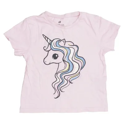 T-shirt (Pink, Multicolored) from H&M Cotton