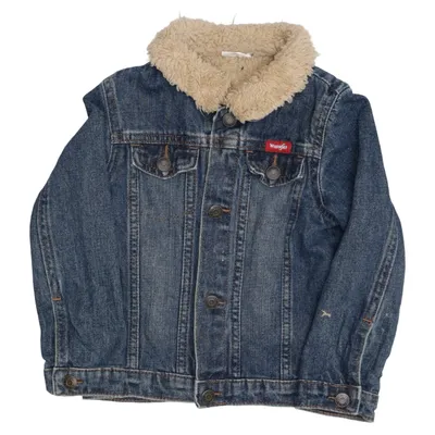 Fodrad jeansjacka (Blå) från Wrangler Bomull