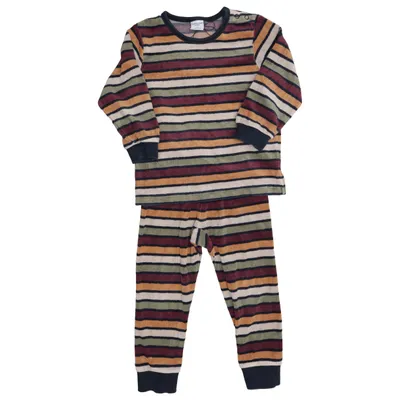 Pyjamas (Blå, Brun, Flerfärgad) från Polarn O. Pyret Ekologisk bomull, Återvunnen polyester