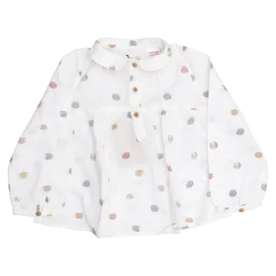 Bluse (Hvid, Flerfarvet) fra Zara BabyGirl Bomuld