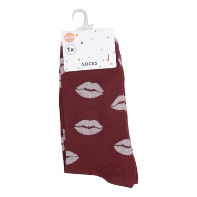 Chaussettes (Rouge) de Takko Fashion Coton, Élasthane, Fibre métallique, Polyamide