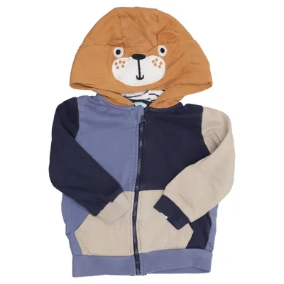 Hoodie (Blue, Beige, Multicolored) from Lilly + Sid Cotton