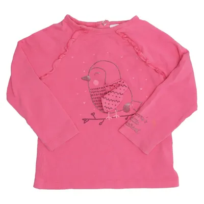 Long sleeve T-shirt (Pink) from Topomini Cotton, Elastane