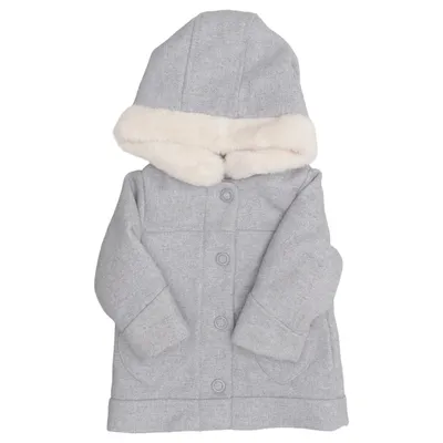 Manteau (Gris) de Vertbaudet Acrylique, Coton, Polyamide, Polyester, Viscose, Laine