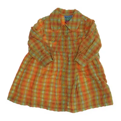 Skjortklänning (Orange, Grön, Flerfärgad) från European Kids Lindex Bomull