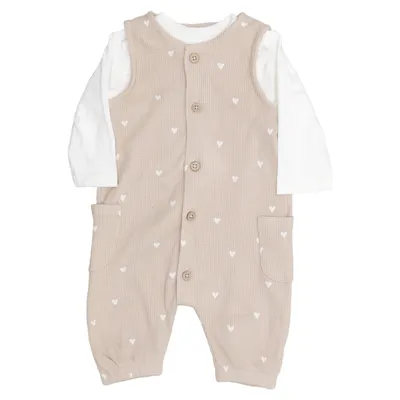 Set (Beige, White) from Topomini Cotton, Elastane