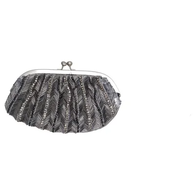 Clutch bag (Gray) from Accessorize Cotton, Polyester