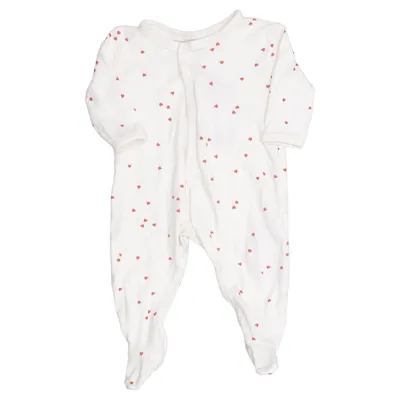 Barboteuse (Blanc, Rouge) de Baby Coton