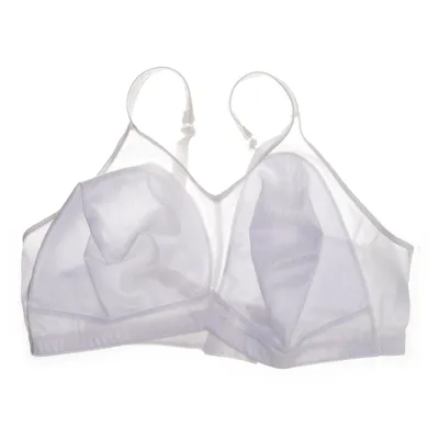 Bralette (Hvid) fra JCPenney Elastan, Nylon, Polyester