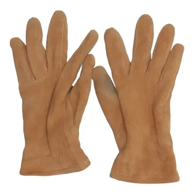 Leren handschoenen (Bruin) van Glitter Leer, Polyester