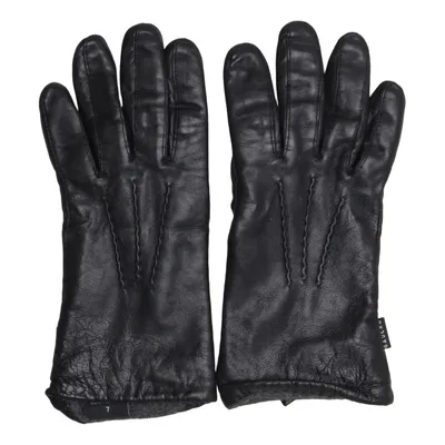 Leather gloves (Black) from Gaucho Leather, Polyester