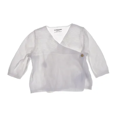 Cardigan cache-cœur (Blanc) de Vertbaudet Coton biologique