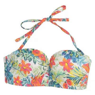 Bikini top (White, Multicolored) from Gossard Elastane, Polyamide, Polyester