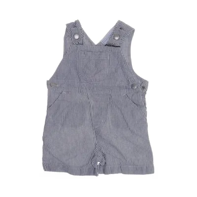 Dungarees (Blue, White) from The Little White Company Cotton, Linen