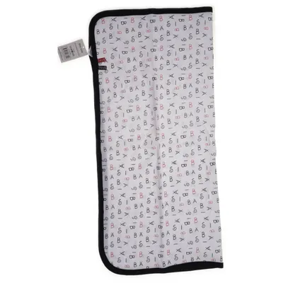 Babyfilt (Vit, Svart, Röd) från Bäbis Bomull