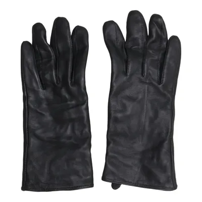 Leather gloves (Black) from Handskmakaren Leather, Polyester