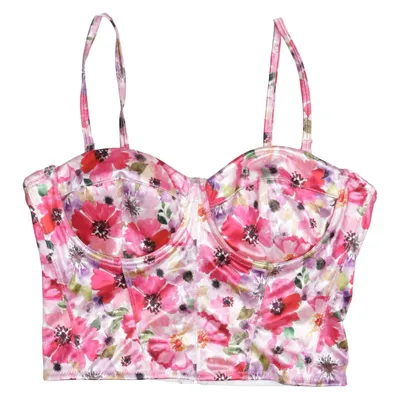 Bustier (Pink, Mehrfarbig) von Amisu Elasthan, Polyester