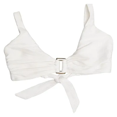 Bikini top (White) from Heidi Klein Elastane, Polyamide