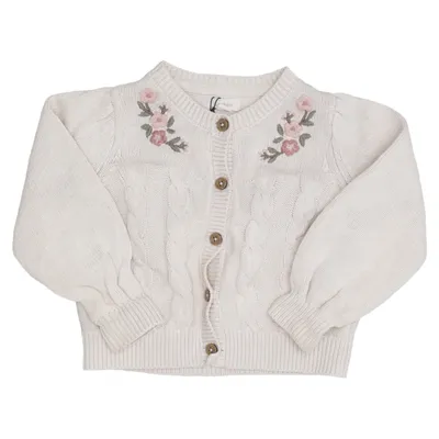 Cardigan (Beige) from Newbie by KappAhl Organic cotton