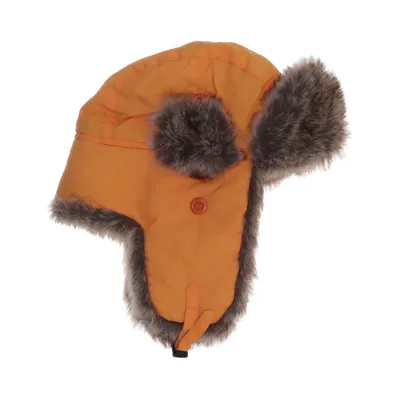 Trapperhatt (Orange, Beige) från Wigéns Akryl, Nylon, Polyester