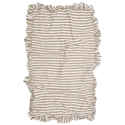 Cushion cover (Beige, White) from H&M Home Cotton