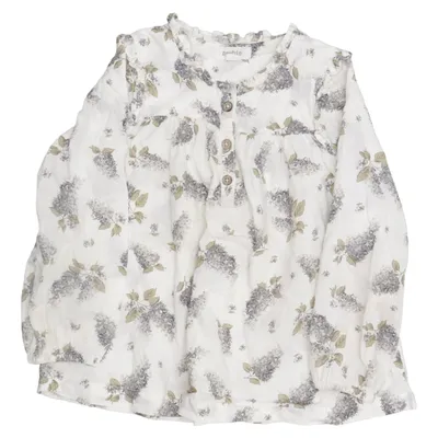 Blouse (White, Purple, Green) from Newbie by KappAhl Cotton