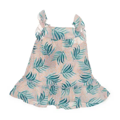 Jurk (Groen, Meerkleurig) van Zara BabyGirl Katoen