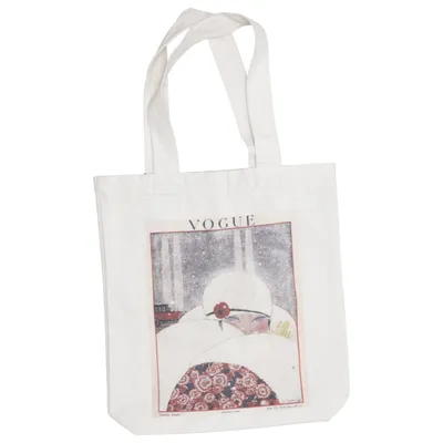 Canvas bag (Beige, Multicolored) from Vogue Cotton