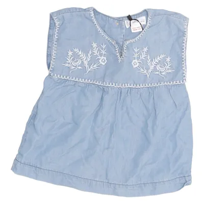 Robe (Bleu, Blanc) de Mango Lyocell