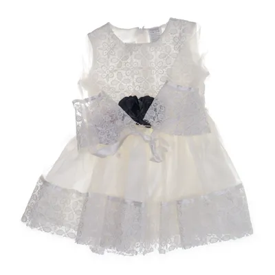 Bloemenmeisjes jurk (Wit) van Bebellino Katoen, Polyester